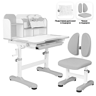 Комплект Anatomica Umka парта + стул + надстройка + выдвижной ящик + подставка для книг